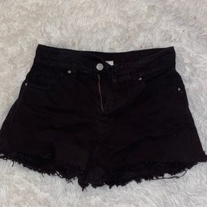 Pacsun Black Jean Shorts Size 25
